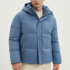 Chaqueta de Invierno Acolchada para Hombre, Diseño Personalizado OEM, Estilo Deportivo, Cuello Mao, con Cremallera y Capucha, Impermeable - Product Image 3