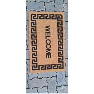Tapis d'entrée personnalisé en fibre de coco avec bordure antidérapante rembourrée, tapis de bienvenue imprimé pour la maison et l'hôtellerie - Product Image 2