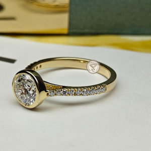 แหวนเพชรเพาะเลี้ยง 3.0 กะรัต รับรองโดย IGI สำหรับผู้หญิง ทอง 14K 18K แหวนหมั้นหรูหรา ของขวัญเครื่องประดับเจ้าสาวสำหรับงานแต่งงาน - Product Image 3