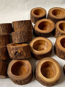 Luxury design handmade wooden candle holder <b>tea</b> <b>light</b> with custom color new top seller - Product Image 2