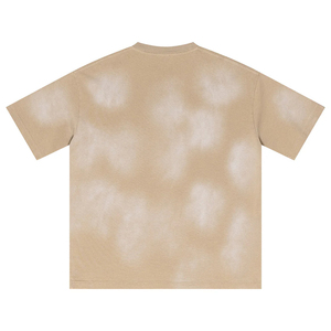 Wholesale Vintage Men's Heavy Craft Sun Fade Wash Gradient Round Neck <b>T</b>-shirt Shorts Set - Product Image 2