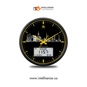 Wi Fi 6 Enabled for Zero Latency Automatic Time Updates Eco Friendly Solar Powered <b>LED</b> Prayer Azan <b>Clock</b> with Supercapacitor - Product Image 4