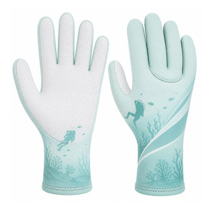 Gants de plongée professionnels légers en néoprène flexible avec paume texturée antidérapante et imperméable pour les sports nautiques - Product Image 1
