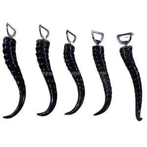 Natural Polished Buffalo Horn Handle Animal Style <b>Bottle</b> <b>Opener</b> for <b>Beer</b> and Soda Rustic Kitchen Tool Handmade in India - Product Image 2