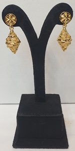 Gold Plated Ethnic Tassel Necklace and Earring Set for Women Wedding Jewelry Alloy Fashion Jewelry Sets - Product Image 2