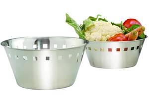 ผู้จัดจำหน่ายตะกร้าขนมปังสแตนเลสทรงกลมแบบขายส่ง พร้อมกล่องเก็บโรตีอเนกประสงค์ ราคาประหยัด - Product Image 5