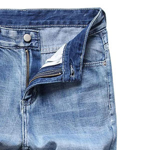 OEM Custom Breathable Denim Shorts <b>Jeans</b> for Men Straight Fit Hip Hop Style Casual Embroidery - Product Image 3