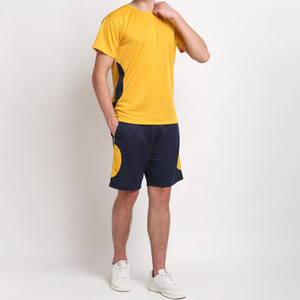 Wholesale 2 Piece <b>Twin</b> <b>Set</b> Summer Tracksuit Sport T Shirt Short <b>Set</b> For Men's Cotton Breathable Cotton Matching <b>Set</b> - Product Image 4