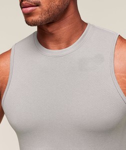 Camisetas deportivas de algodón sin mangas para correr, con logo personalizado al por mayor, ropa de fitness para hombre, camiseta de gimnasio con MOQ bajo - Product Image 4