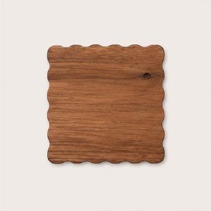 Wholesale Custom Logo Scalloped Wood <b>Coasters</b> Set Of 4 Natural Acacia Solid Wood Drink Mats Eco-Friendly <b>Heat</b> Resistant Table - Product Image 2