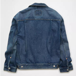 Veste en jean délavée haut de gamme pour homme, manteau d'hiver décontracté en polaire - Product Image 4