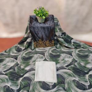 Formal Wedding Collection Luxurious Jacquard Slub for Dirac Voile <b>Fabric</b> Digital Printed Geometric Pattern Wedding Wear Girls - Product Image 1