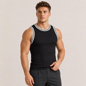 เสื้อกล้ามวิ่งออกกำลังกายสำหรับผู้ชาย แห้งเร็ว 100% ผ้าฝ้าย เป็นมิตรกับสิ่งแวดล้อม ทรงสปอร์ต ไร้ตะเข็บ ระบายอากาศได้ดี แบบสั่งทำพิเศษ - Product Image 2