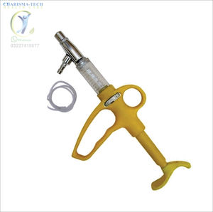 Jeringa Veterinaria Reutilizable de Acero Inoxidable de 5 ml, Pistola de Vacunación Automática Continua para Ganado, Perros/Caballos - Product Image 2