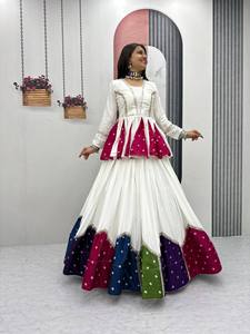 LAHENGA KEDIYU (CHOLI) PURE COTTON INNER <b>MICRO</b> COTTON WITH LACE WORK SUIT - Product Image 4
