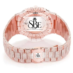 Relojes de Diamantes Moissanite de Alta Calidad con Diseño Personalizado, Totalmente Cubiertos de Diamantes, para Hombre, Disponibles al Mejor Precio - Product Image 3