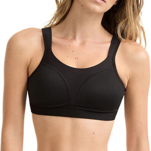 Soutien-gorge de sport rembourré pour femme, maintien moyen, sans coutures, dos croisé, respirant, séchage rapide, sans armatures, style crop top, tenue de sport - Product Image 3