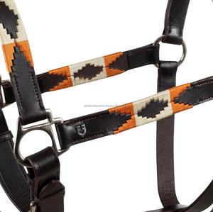Nouvelles harnais de cheval en cuir polo en gros, élégants, pour sports équestres, haute qualité, logo personnalisé, quincaillerie en laiton réglable - Product Image 1