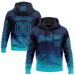 เสื้อฮู้ดดี้แบบสวมหัวสำหรับกีฬา 3 มิติ สีเขียวนีออน ชมพู-น้ำเงินฟ้า  ดีไซน์ใหม่ ตัดเย็บตามสั่ง สำหรับคริสต์มาส ขายส่งโดยตรงจากโรงงาน - Product Image 2