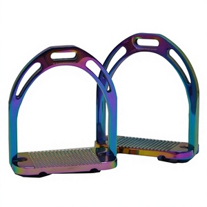 อุปกรณ์ขี่ม้าคุณภาพสูง บูช่าเหล็กกล้าไร้สนิมสีรุ้ง ทนทานสูง - Product Image 1
