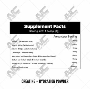 India Origin Manufacturer & Exporter Selling Private Label Herbal Healthcare Supplements <b>Creatine</b> Hydration Powder on Sale - Product Image 4