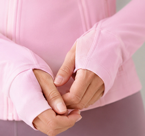 Veste de yoga pour femme avec boucle pour le pouce, col montant, veste de compression pour le yoga, veste de sport pour la gym et l'entraînement, veste de survêtement pour femme - Product Image 6