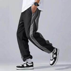 Men's Outdoor Cargo <b>Trousers</b> Loose Fit Elastic Waist Workwear Mountain Climbing Pants - Product Image 2