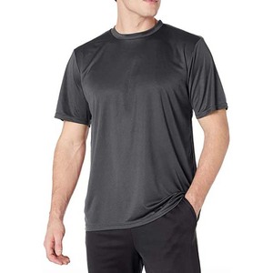 T-shirts bleu marine pour hommes, vêtements grande taille, style streetwear, coupe slim, coton respirant, OEM personnalisé - Product Image 3