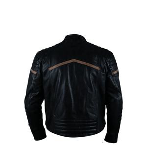 Veste de moto en cuir pour hommes Veste de motard approuvée CE pour toutes les saisons - Product Image 6