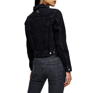 Chaqueta vaquera vintage para mujer, manga larga, con botones frontales, abrigo informal, proveedor mayorista personalizado para ropa de otoño 2026 - Product Image 3