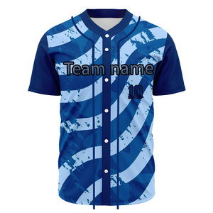 เสื้อเบสบอลแบบกำหนดเองขายดี ชุดเบสบอลแบบซับลิเมชั่นราคาถูก ชุดซอฟต์บอล เสื้อแจ็คเก็ตเบสบอล ชุดทีม - Product Image 3