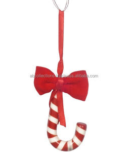 White beads and cane hanging <b>ornaments</b> <b>vintage</b> beads and cane hanging <b>ornaments</b> modern beads and cane hanging <b>ornament</b> - Product Image 6