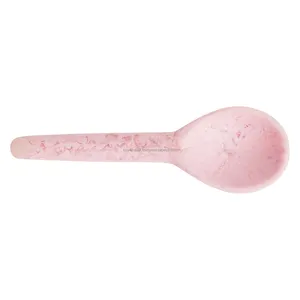 Cuchara de ensalada rosa de resina hecha a mano de la mejor calidad altamente pulida para uso doméstico en hoteles y restaurantes directamente desde la India - Product Image 1