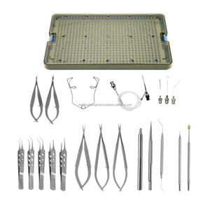 Kit Quirúrgico Manual de Cataratas de 21 Piezas de Acero Inoxidable, Juego de Instrumentos de Microcirugía Oftálmica, Caja de Esterilización, Uso Hospitalario - Product Image 5