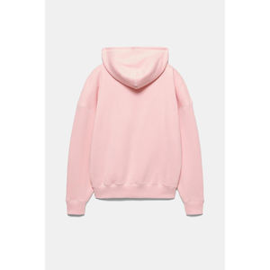 Sudadera con Capucha para Mujer, Color Rosa Claro, Cómoda, de Felpa, Perfecta para Invierno, de Algodón Orgánico Clásico, Color Rosa Deslavado, Corte Holgado y Relajado - Product Image 2