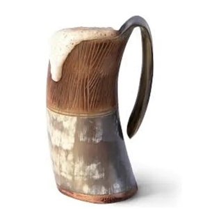 Best Selling Polished Horn Mug Durable Beverage <b>Cup</b> For Hot And <b>Cold</b> Drinks Daily Use Available at Best Price - Product Image 6