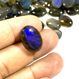 Lote al por mayor de cabujones de labradorita azul natural brillante, piedras preciosas sueltas lisas de alta calidad para la fabricación de joyas. - Product Image 4