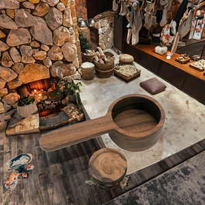 Cuillère à café et à thé en bois massif écologique, accessoires de cuisine pour Halloween et Thanksgiving, cuillère à épices à long manche - Product Image 6