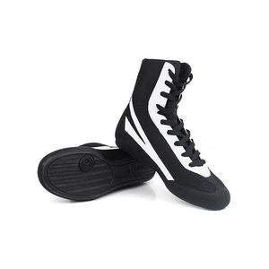 Chaussures de boxe personnalisées en maille et cuir, haute qualité, durabilité, stabilité, respirantes, légères, à lacets, sur mesure - Product Image 1