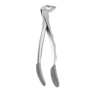Silver <b>Color</b> <b>Silicon</b> Grip Easy Handle Dental Forceps Right Side 122 Number Dental Tooth Extraction Forceps - Product Image 6