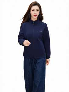 เสื้อสเวตเชิ้ตโอเวอร์ไซส์ คอตั้ง ซิปยาว สีกรมท่า ยี่ห้อ Oneten Apparel น้ำหนัก 350 กรัม รุ่นครอป สำหรับฤดูหนาว - Product Image 6