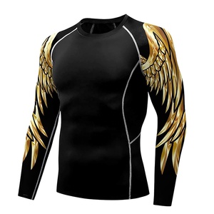 Hot Selling New Rash Vest Surf <b>Shirt</b> Rush Guard Sun Protection Clothing <b>Men's</b> <b>Compression</b> <b>Shirts</b> Rash guard <b>Men</b> Rash Guards - Product Image 4