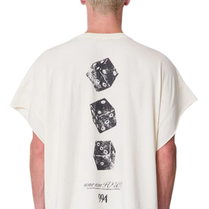 T-shirt graphique sans manches surdimensionné pour homme, col rond, imprimé numéroté, coupe ample, streetwear décontracté, vente en gros, personnalisé, tee-shirt de musculation tendance - Product Image 2