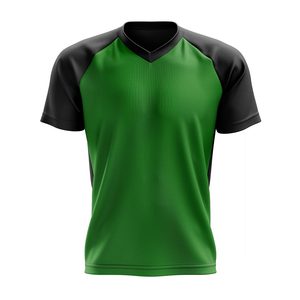 Camiseta de Verano para Hombre, Cuello en V, Manga Corta, Color Sólido, Algodón, Alta Calidad, Lisa, Casual, Ecológica, Transpirable, Corte Ajustado - Product Image 1