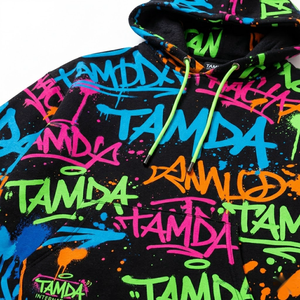 Ensemble 2 pièces personnalisé : sweat à capuche oversize et short en molleton – Survêtement en polaire |   Ensemble de survêtement à capuche deux pièces - Product Image 4