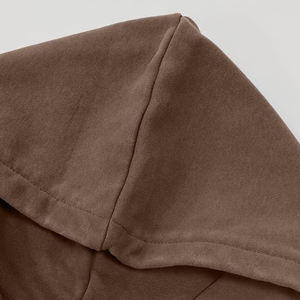 Sudadera con capucha Y2K personalizada con cremallera, corte holgado, costuras en contraste, tejido gofrado, top corto de punto para mujer - Product Image 3