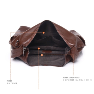 Sac à main en cuir véritable de haute qualité pour femmes, fermeture à glissière, grande capacité, pour mariage, usage quotidien, options personnalisables - Product Image 4