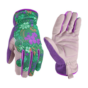 Synthetic Leather Palm and Moisture Wicking Spandex Back Mechanic Gloves Industrial Safety Personal Protective Durable Gloves - Product Image 3