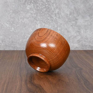 Bols en bois faits à la main sur mesure, jetables, de style japonais, ronds, design vintage, pour riz, soupe, sauce, salade, pour fêtes et dîners - Product Image 3