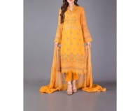 Nouvelle robe pour femme en tissu lawn jaune et noir, magnifique et élégante, très vendue, costume pakistanais pour femmes, tenue d'été indienne